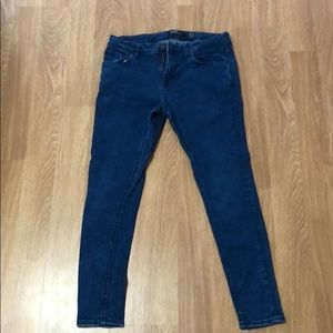 Bershka Super Skinny Fit Blue Jeans